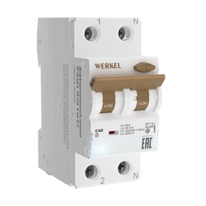 Выключатель автоматический дифференцированный Werkel W922P164 4690389201752