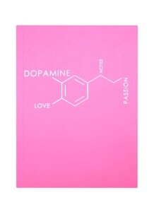Записная книжка А6 80л лин. Molecule. Dopamine" интеграл. переплет, Soft Touch, тиснение серебр. фольгой