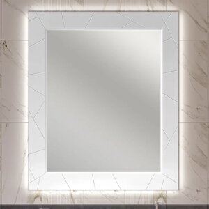 Зеркало с подсветкой Opadiris Луиджи 90 белый матовый