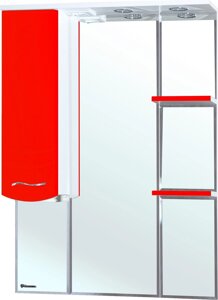 Зеркало-шкаф Bellezza Мари 85 L белый/красный