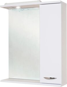 Зеркало-шкаф Onika Ника 60 R с подсветкой, белый (206016)