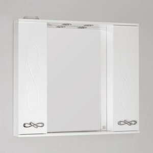 Зеркало-шкаф Style Line Венеция белый, с подсветкой
