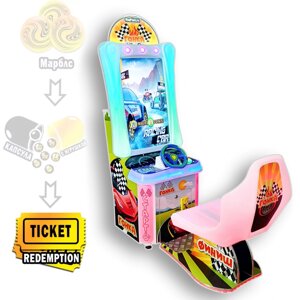 "Авто гонка" детский автомат с видеоиграми и призовыми билетами