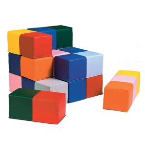 Детский игровой конструктор "Разноцветные кубики" 13 эл.
