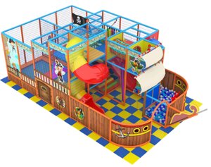 Детский игровой лабиринт «Пиратский корабль» 40,3 м²6*9,5*4,1 м)