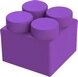 Элемент кубический (6х6 см) фиолетовый