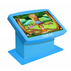 Игрёнок Maxi 42" детский сенсорный игровой стол Голубой + Логомер 3+ микрофон