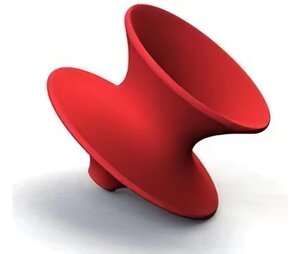 Кресло Spun 360 Новинка, цвет красный, усиленное исполнение