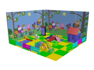 Модульная комната 36м²6х6м) для детского развлекательного центра