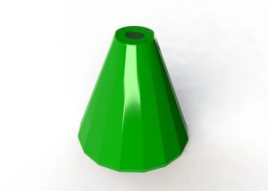 Основание для стульев и столов непрозрачное усиленное, цвет зеленый