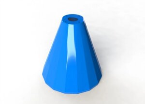 Основание для стульев и столов непрозрачное усиленное, цвет синий