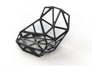 Сидение для стульев прозрачное, цвет черный