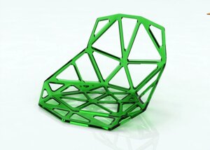 Сидение для стульев прозрачное, цвет зеленый