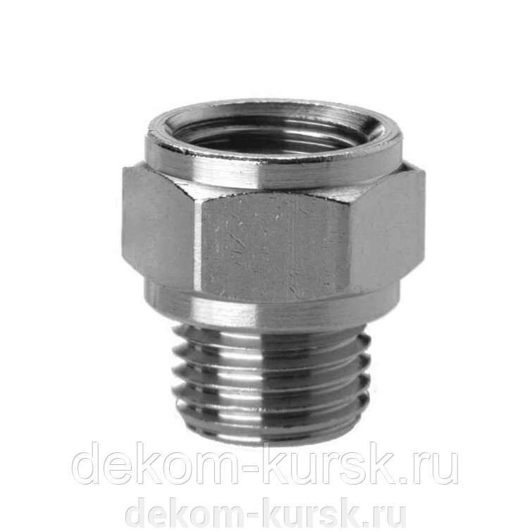 Фитинг пневматический Футорка 3/8"-1/2" Camozzi 2521 от компании Сервисный центр "Деком" - запчасти насосов, компрессоров, инструмента - фото 1