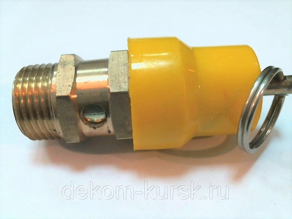 Клапан предохранительный 3/8", 10 атм, на компрессор КМ-5650/160 Калибр от компании Сервисный центр «ДЕКОМ» - фото 1
