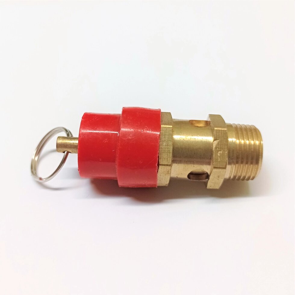 Клапан предохранительный 3/8" 8 атм компрессора КМ-4125/100Рм, КМ-7500/225Рм Калибр от компании Сервисный центр «ДЕКОМ» - фото 1