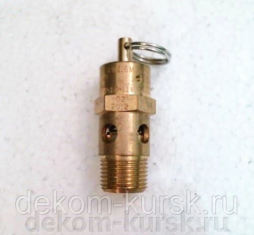 Клапан предохранительный Fubag компрессора ABAC, 3/8" 10 bar от компании Сервисный центр "Деком" - запчасти насосов, компрессоров, инструмента - фото 1
