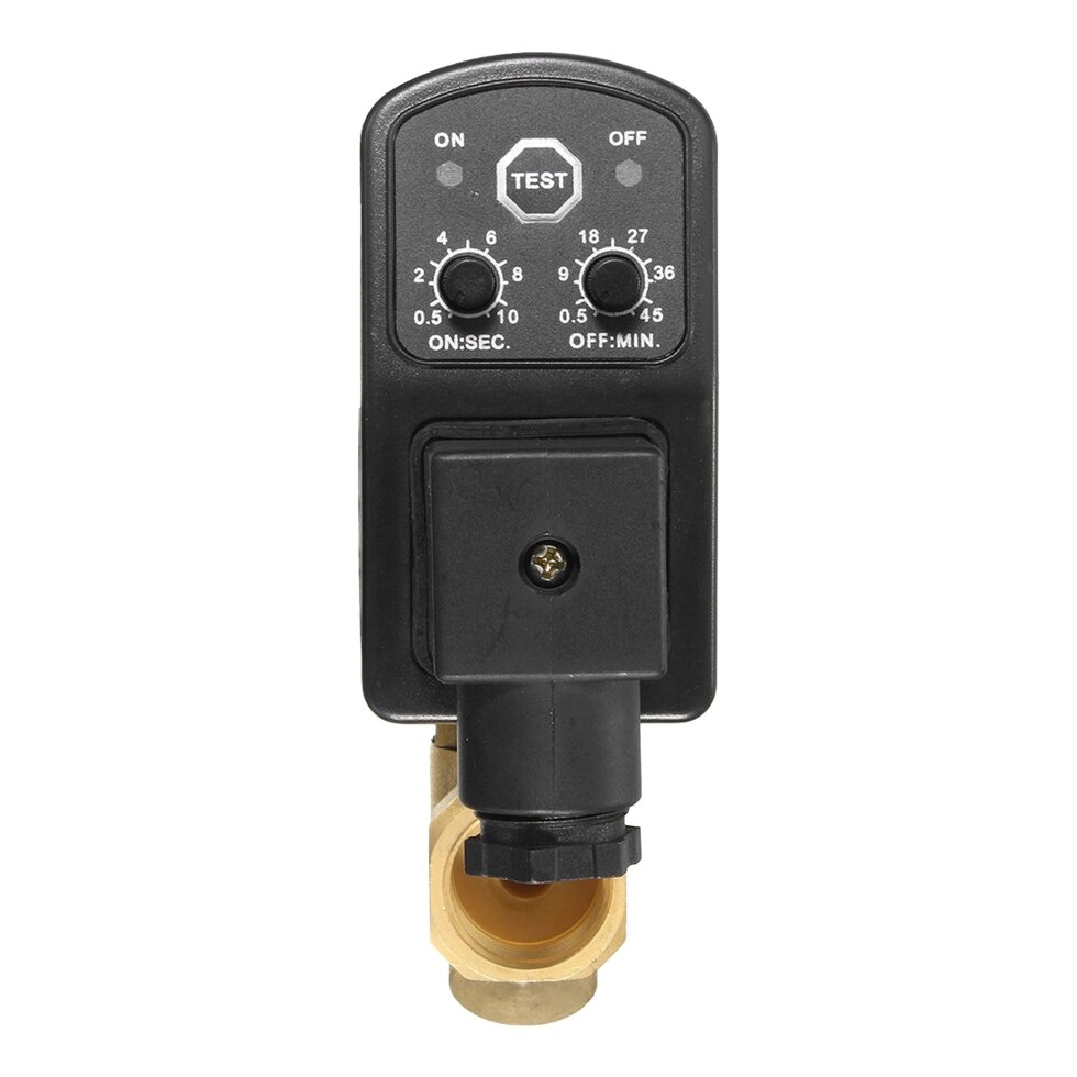 Клапан слива конденсата таймерный 1/2", 220В, Optimum от компании СЦ "Деком" - недорогие запчасти для насосов, компрессоров, инструмента - фото 1