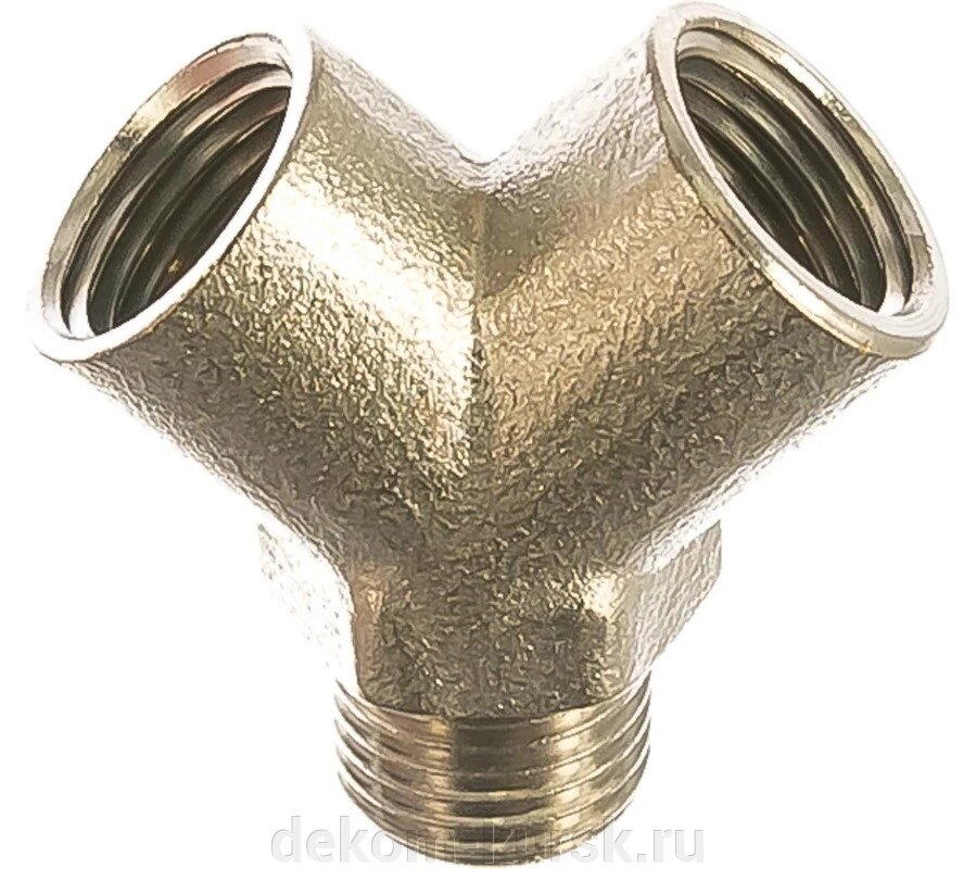 Пневмофитинг Fubag Тройник Y-НР1/4"ВР1/4"ВР1/4" от компании Сервисный центр "Деком" - запчасти насосов, компрессоров, инструмента - фото 1