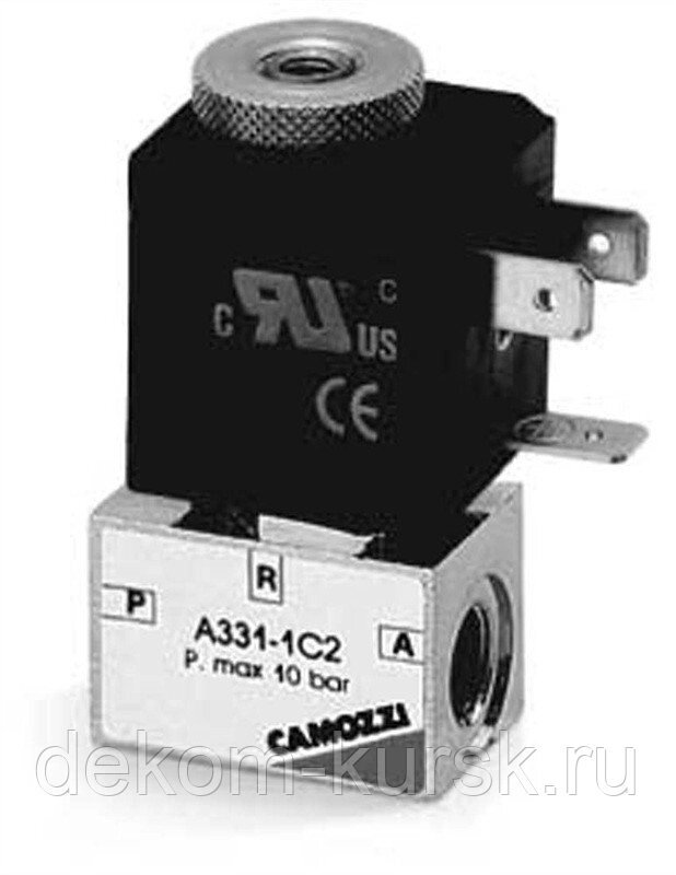 Пневмораспределитель A331-1C2-N.C., 2/2, 1/8" мини Camozzi ##от компании## Сервисный центр «ДЕКОМ» - ##фото## 1