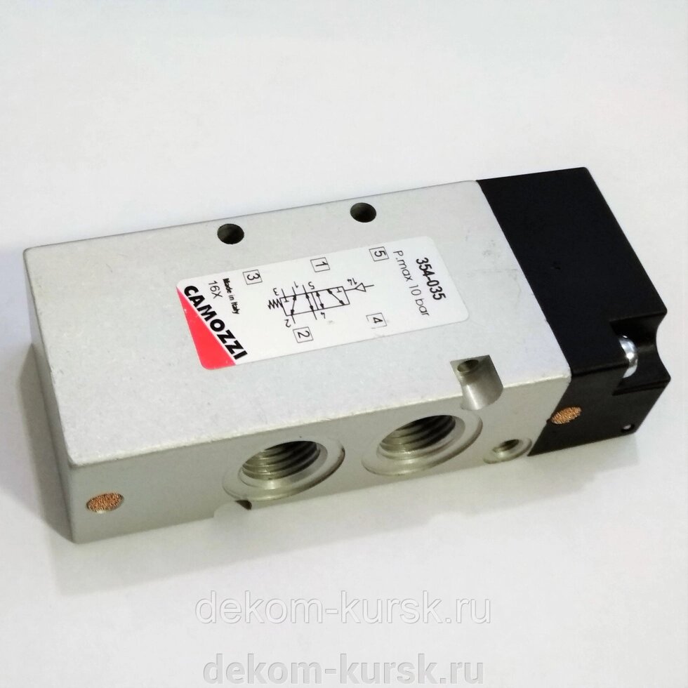 Пневмораспределитель Camozzi 354-035 5/2, 1/4", 10bar с пневмоуправлением от компании Сервисный центр "Деком" - запчасти насосов, компрессоров, инструмента - фото 1