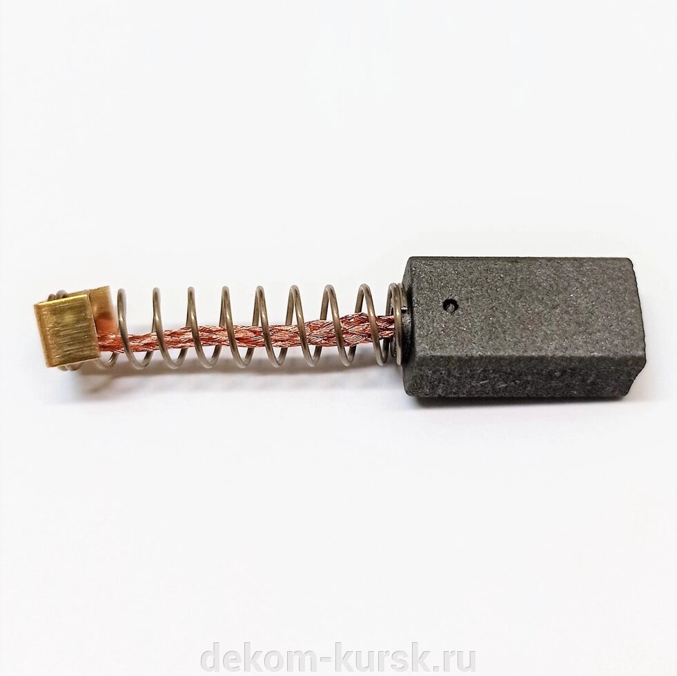 Щётки графитовые Калибр перфоратора ЭП-1300/30м машины шлифовальной Энкор УШМ-1300/125Э угольные 6х9х16мм пара 2шт от компании Сервисный центр "Деком" - запчасти насосов, компрессоров, инструмента - фото 1