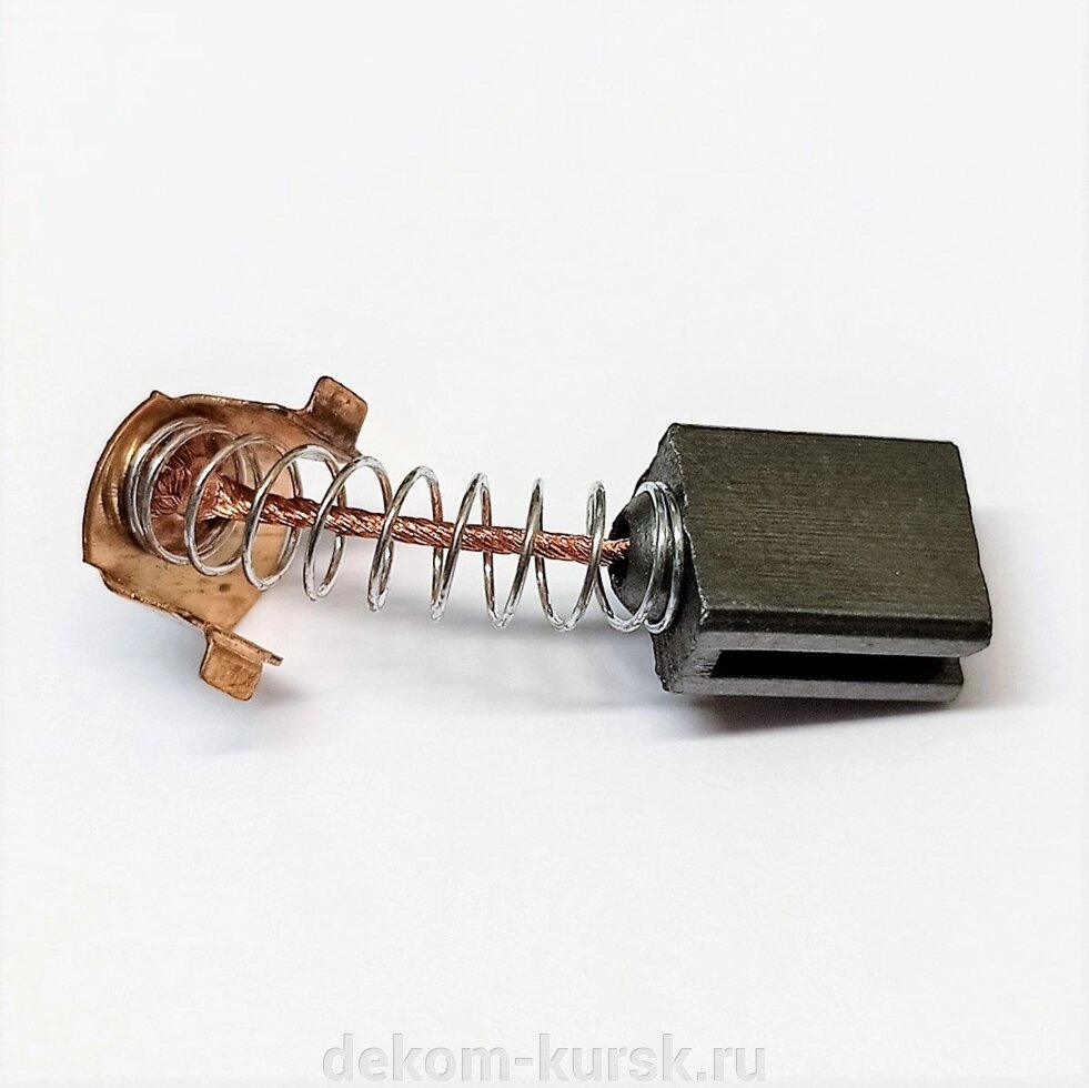 Щетки угольные болгарки Калибр МШУ ЭШР МФИ DWT Hammer УШМ графитовые 5х8х10мм пара 2шт от компании Сервисный центр "Деком" - запчасти насосов, компрессоров, инструмента - фото 1