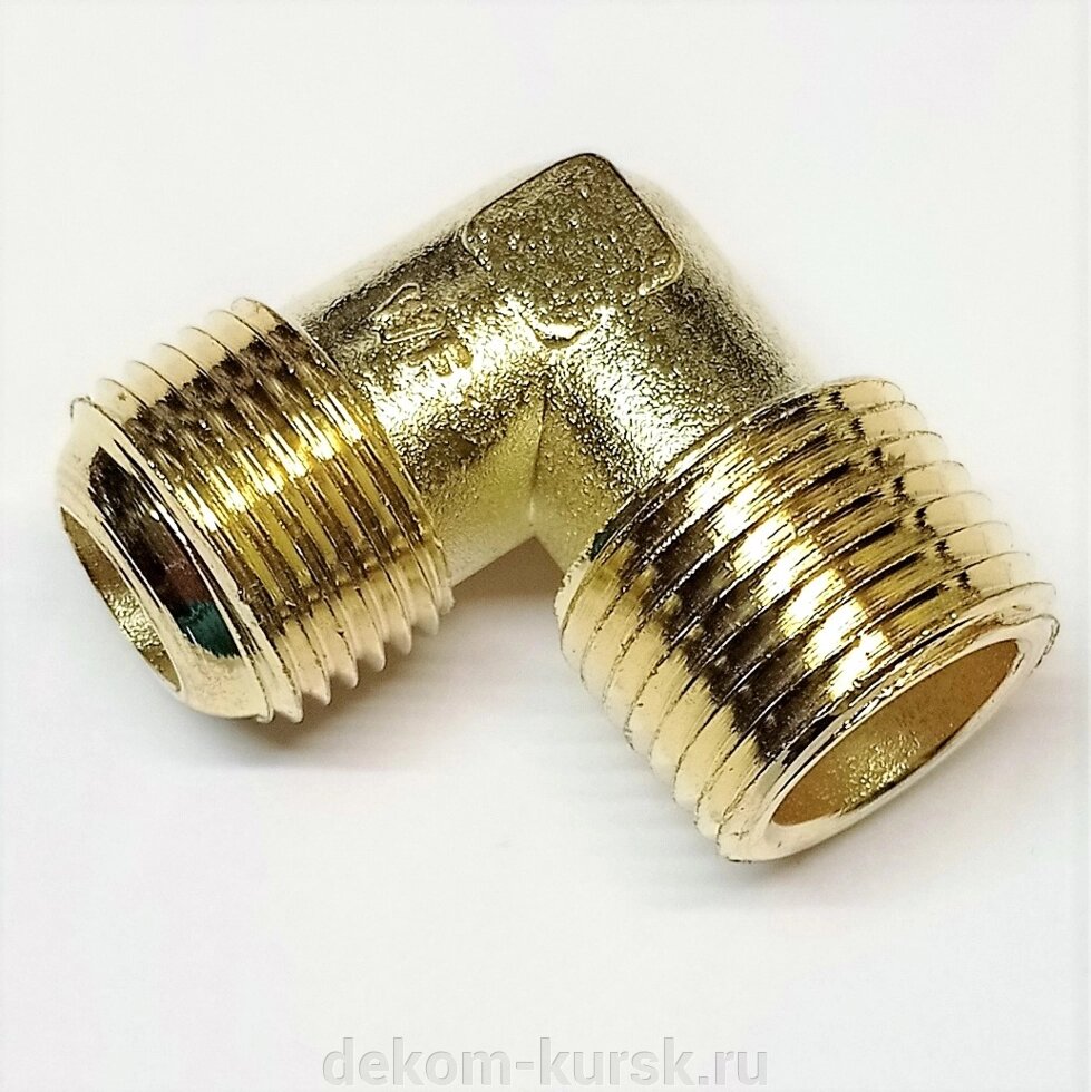 Уголок Калибр компрессора КМК-1600/50; КМК-2100/50, 3/4"- М18х2, НР-НР, Штуцер угловой от компании Сервисный центр "Деком" - запчасти насосов, компрессоров, инструмента - фото 1