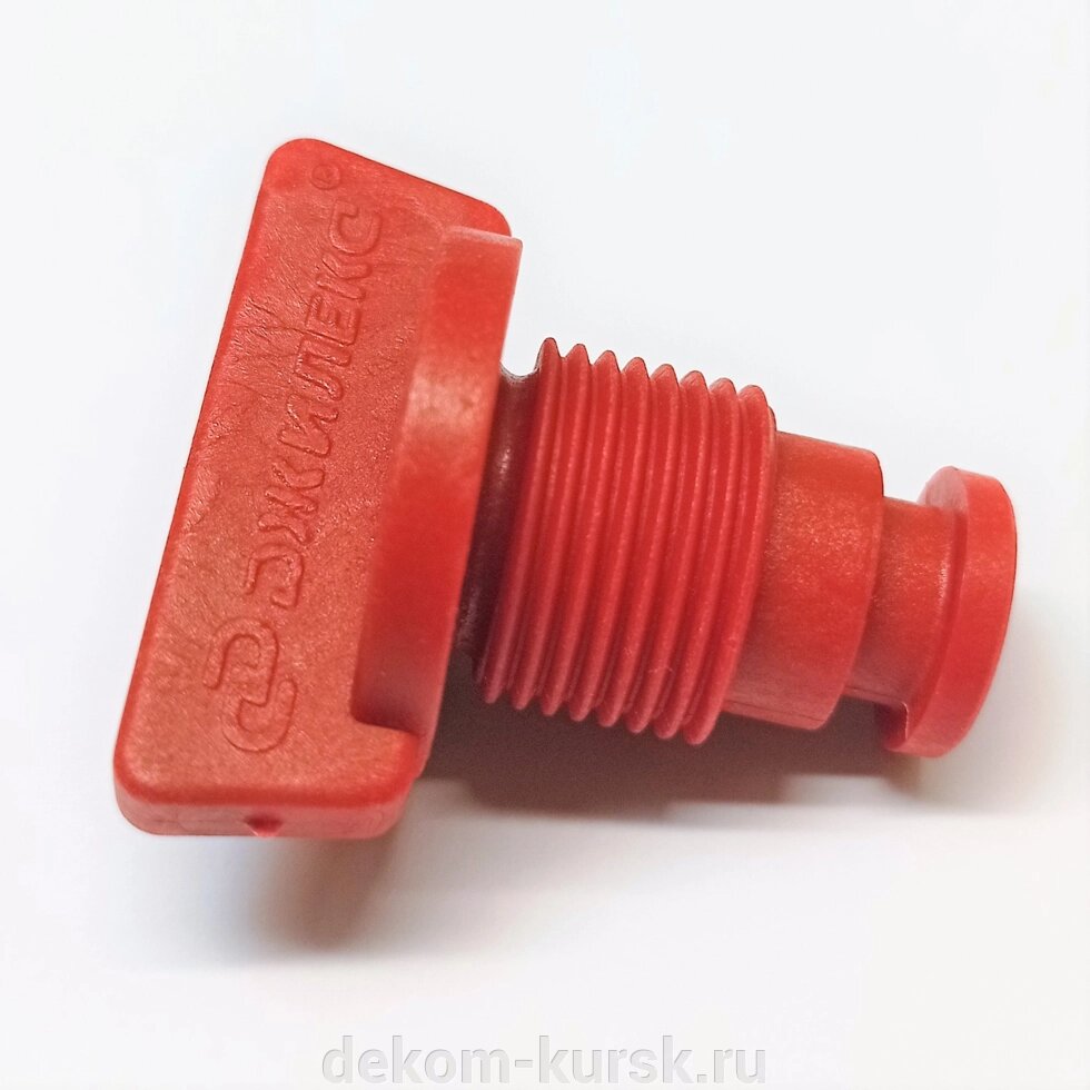Заглушка пластмассовая пробка Джилекс насоса Джамбо, 3/8" красная от компании Сервисный центр "Деком" - запчасти насосов, компрессоров, инструмента - фото 1