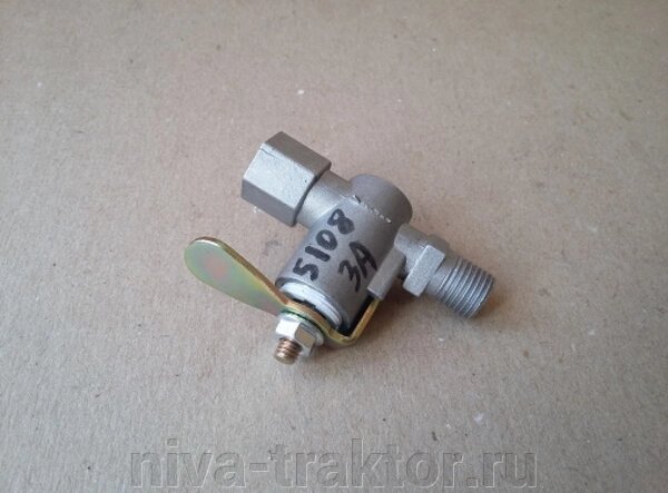 Кран КР-25 (ПП6-1) топливный (цилиндрическая резьба М14*1,5) от компании НИВА-ТРАКТОР - фото 1