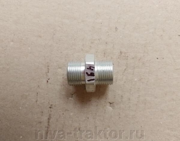 Штуцер М20*1,5 / М20*1,5 (S24) ввертной (под ключ 24) фланца НШ-10 на РВД24 от компании НИВА-ТРАКТОР - фото 1