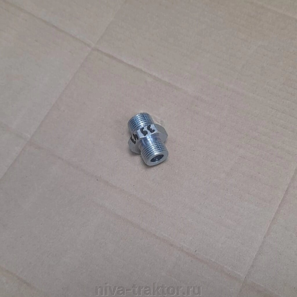 Штуцер М20*1,5 / М20*1,5 (S24) ввертной (под ключ 27) переходник фланца НШ-10 на РВД24 от компании НИВА-ТРАКТОР - фото 1