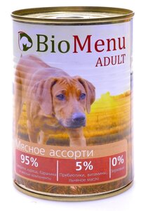 BioMenu консервы для собак мясное ассорти (100 г)