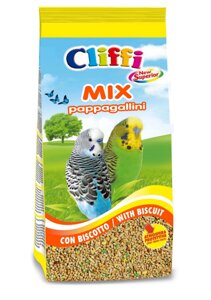 Cliffi (Италия) смесь отборных семян для волнистых попугаев с бисквитом (1 кг)