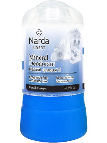 Дезодорант кристаллический натуральный Mineral Deodorant Natural, 80г, Narda