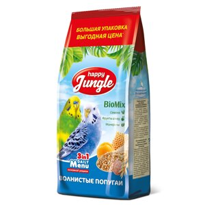 Happy Jungle корм для волнистых попугаев 900 г (900 г)