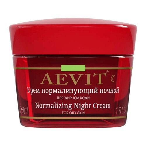 Крем Нормализующий ночной для жирной кожи, AEVIT, 50 мл, Librederm