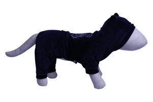 Lion велюровый комбинезон для собак Bear (тёмно-синий) (XS)