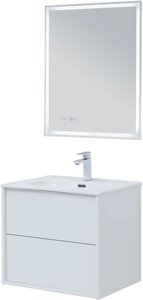 Мебель для ванной Aquanet Lino 60 (Flat) подвесная, белый глянец