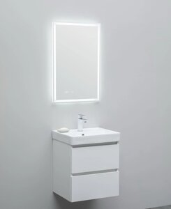 Мебель для ванной Aquanet Вега 50 белый глянец, 2 ящика