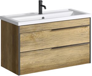 Мебель для ванной Aqwella Fargo 100 балтийский дуб подвесная/напольная