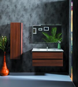Мебель для ванной Armadi Art Capolda 100 см, темное дерево