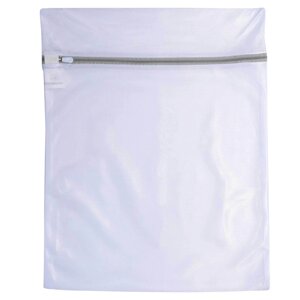 Мешок для стирки одежды, 40х50 см, полиэстер, бело-серый, Safety plus