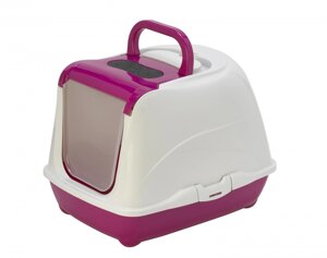 Moderna туалет-домик Flip с угольным фильтром, 50х39х37см, ярко-розовый (1,2 кг)