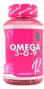 Omega 3-6-9, 60 капсул, PinkPower