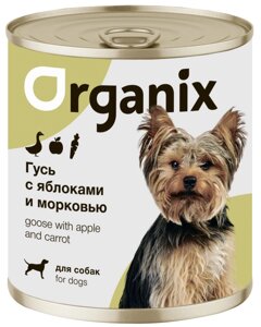 Organix консервы для собак Фрикасе из гуся с яблоками и морковкой (100 г)