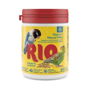 Рио витаминно-минеральные гранулы для волнистых и средних попугаев (120 г)