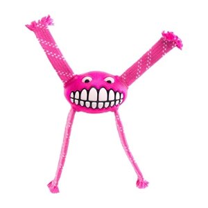 Rogz игрушка с принтом зубы и пищалкой FLOSSY GRINZ, розовый (S)