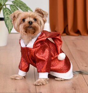 Tappi одежда костюм новогодний для кошек и собак "Сэлли" красный (L)