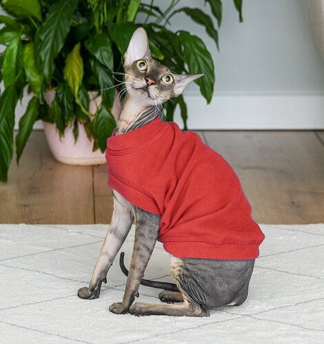 Tappi одежда жилет для кошек "Моди", красный (L)